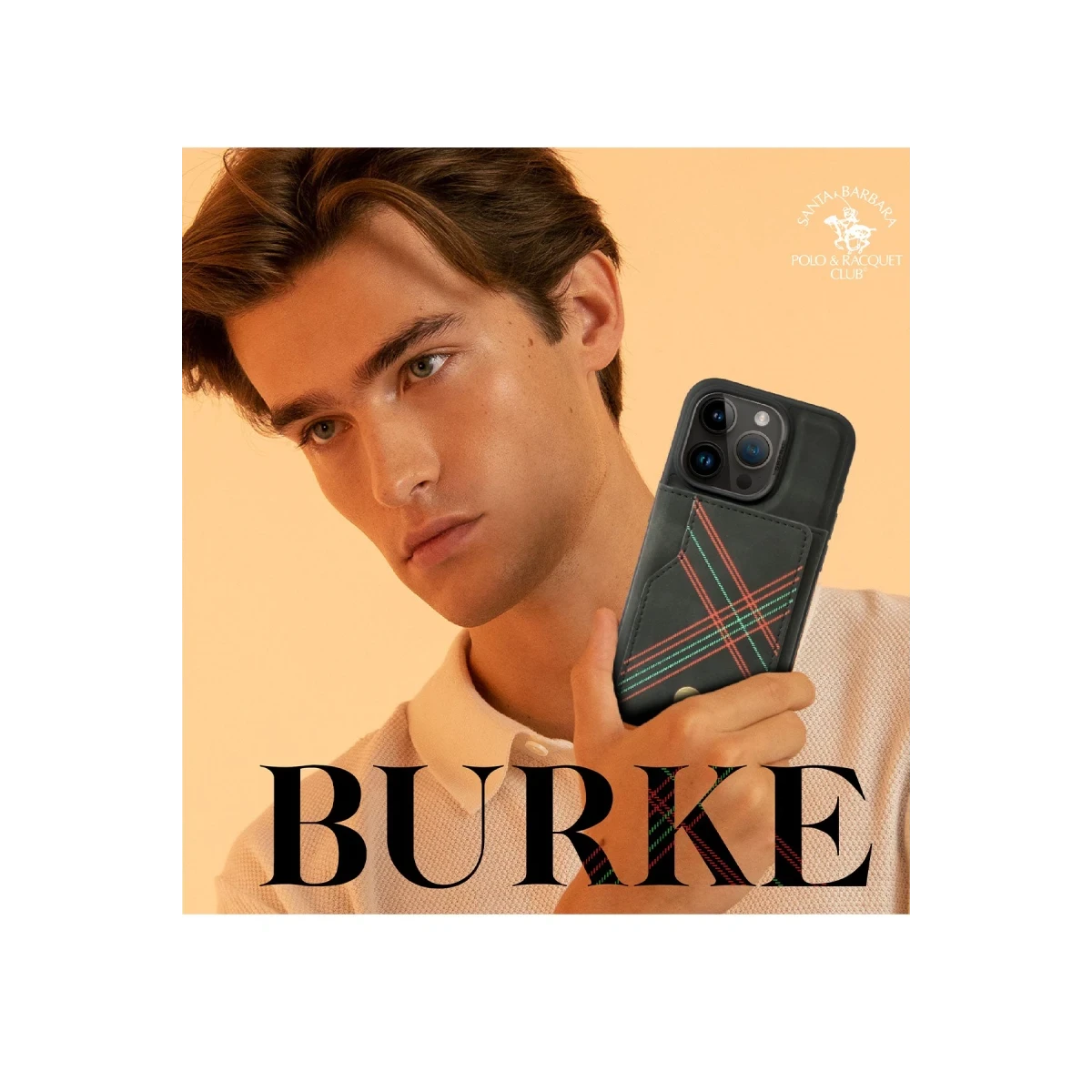 Santa Barbara Polo Racquet Club Apple iPhone 15 Pro Burke Manyetik Cüzdanlı Kapak - Kahverengi