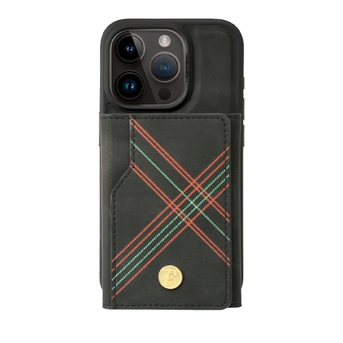 Santa Barbara Polo Racquet Club Apple iPhone 15 Pro Burke Manyetik Cüzdanlı Kapak - Siyah