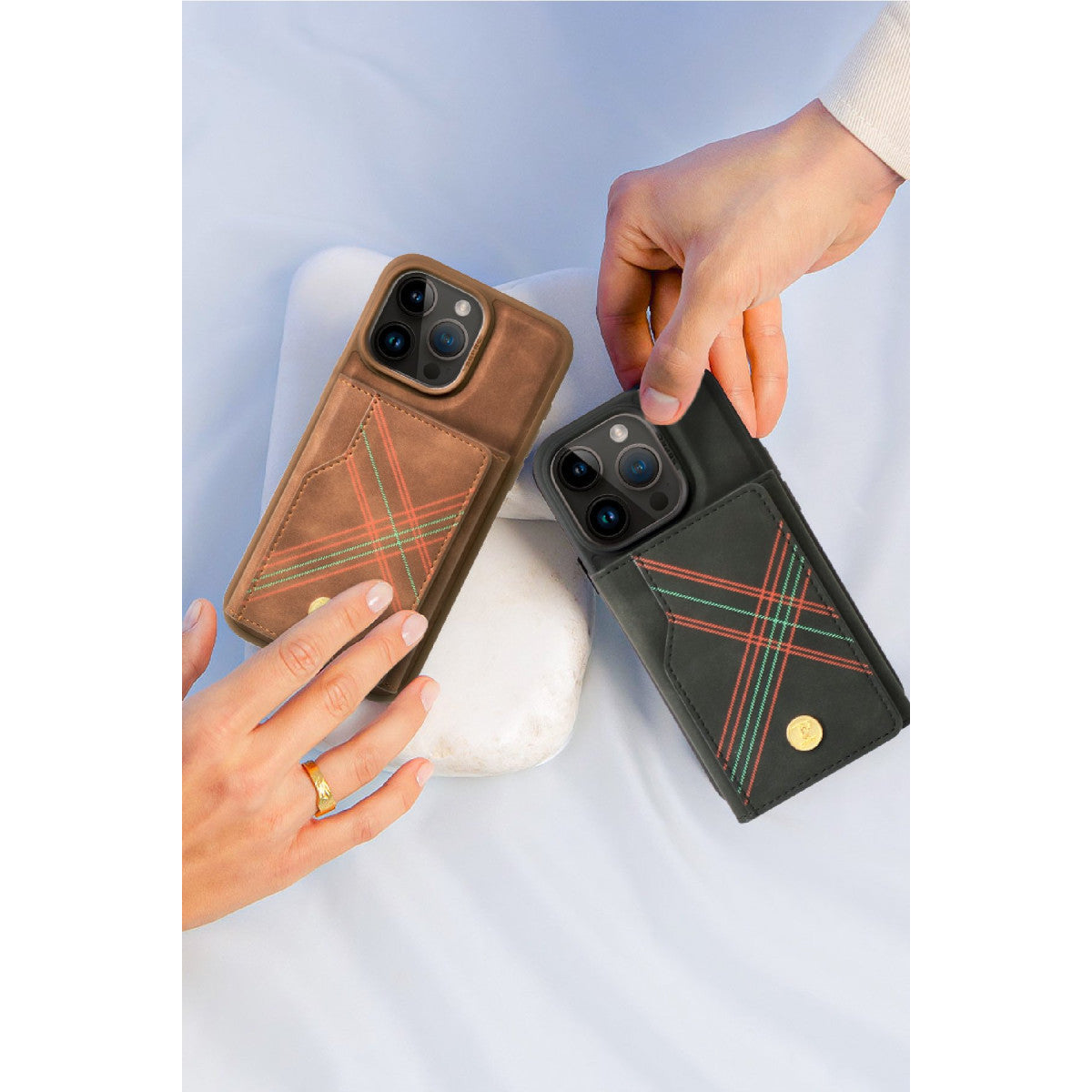 Santa Barbara Polo Racquet Club Apple iPhone 15 Pro Burke Manyetik Cüzdanlı Kapak