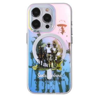 Santa Barbara Polo Racquet Club Apple iPhone 15 Pro Carter Magsafe Kapak - Standing