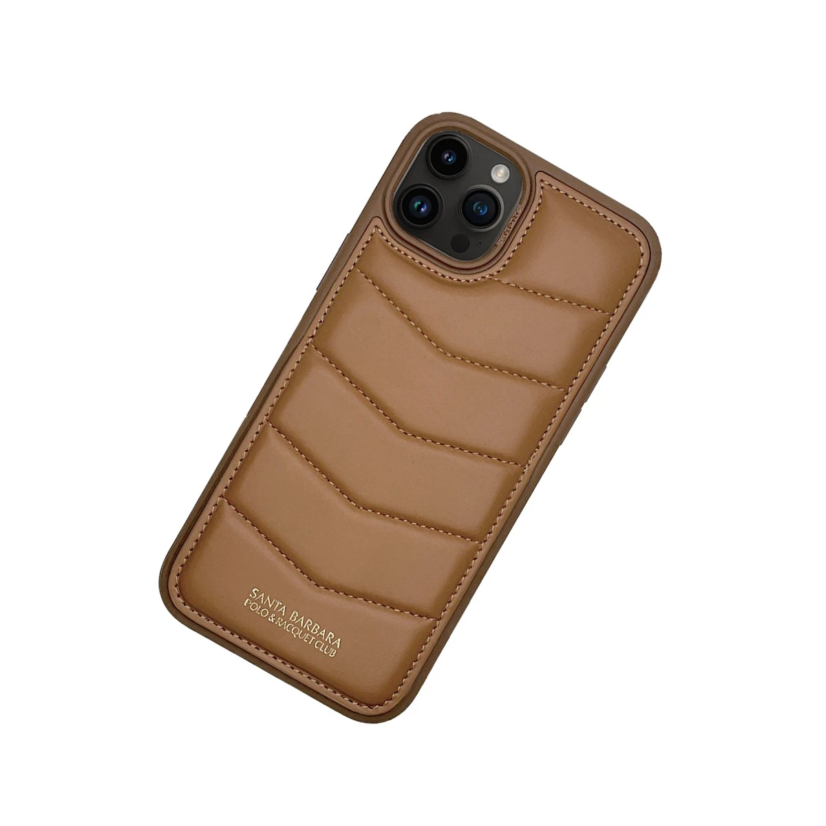 Santa Barbara Polo Racquet Club Apple iPhone 15 Pro Clyde Stand Kapak - Kahverengi