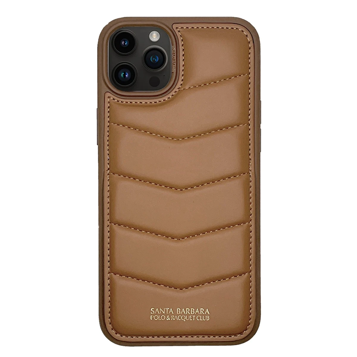 Santa Barbara Polo Racquet Club Apple iPhone 15 Pro Clyde Stand Kapak - Kahverengi
