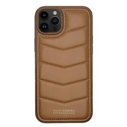 Santa Barbara Polo Racquet Club Apple iPhone 15 Pro Clyde Stand Kapak - Kahverengi