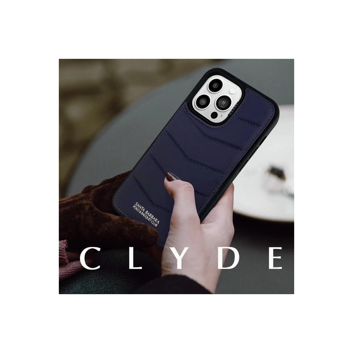 Santa Barbara Polo Racquet Club Apple iPhone 15 Pro Clyde Stand Kapak - Kahverengi