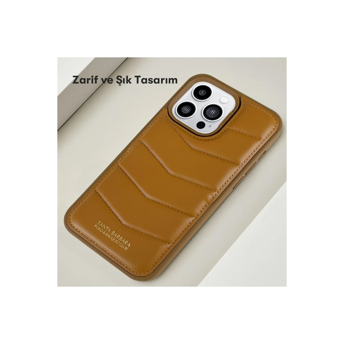 Santa Barbara Polo Racquet Club Apple iPhone 15 Pro Clyde Stand Kapak - Lacivert