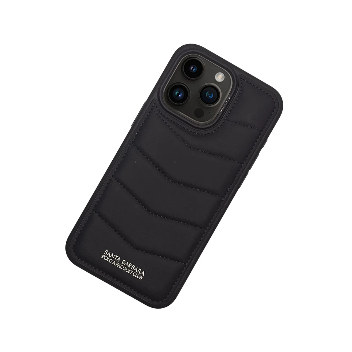 Santa Barbara Polo Racquet Club Apple iPhone 15 Pro Clyde Stand Kapak - Siyah