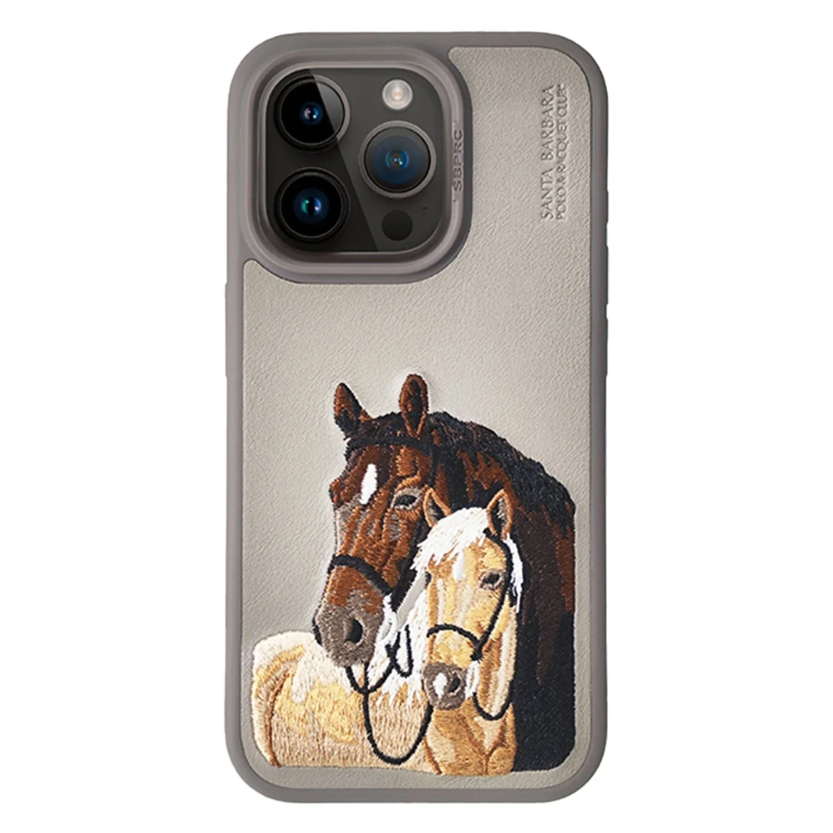 Santa Barbara Polo Racquet Club Apple iPhone 15 Pro Isidore Kapak - Titan Gri