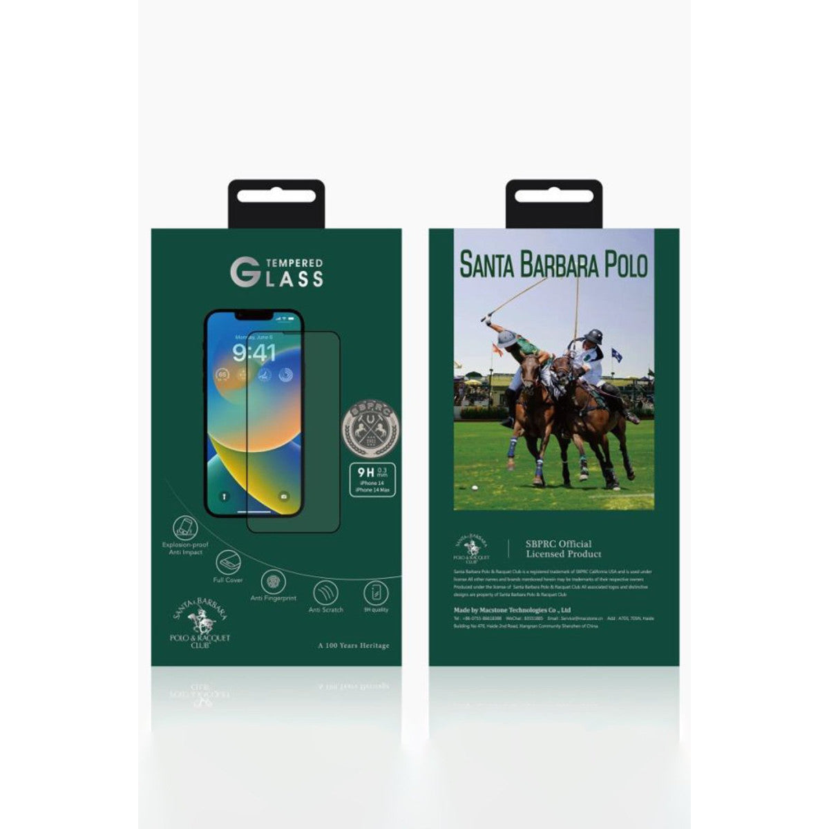 Santa Barbara Polo Racquet Club Apple iPhone 15 Pro Max 3D Premium Cam Ekran Koruyucu