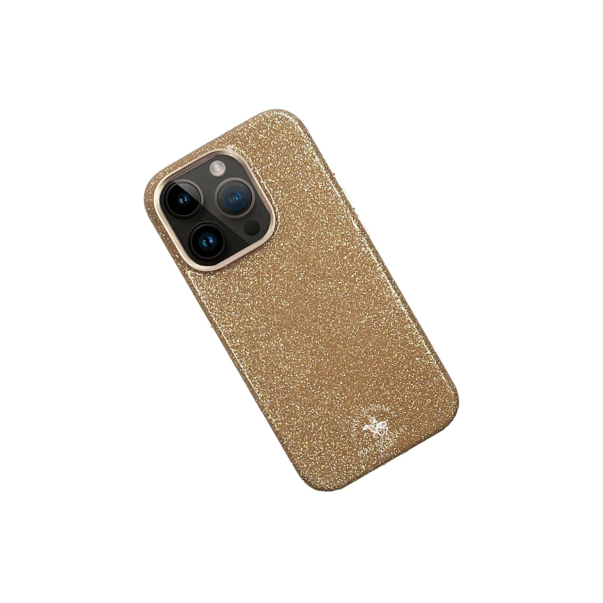 Santa Barbara Polo Racquet Club Apple iPhone 15 Pro Max Aurora Simli Kapak - Gold