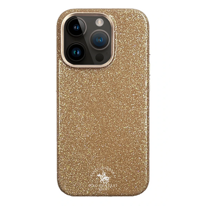 Santa Barbara Polo Racquet Club Apple iPhone 15 Pro Max Aurora Simli Kapak - Gold