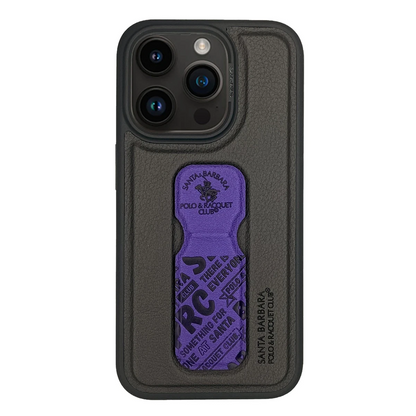Santa Barbara Polo Racquet Club Apple iPhone 15 Pro Max Blaise Stand Kapak - Mor