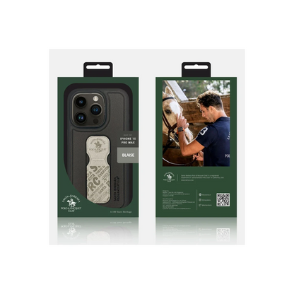 Santa Barbara Polo Racquet Club Apple iPhone 15 Pro Max Blaise Stand Kapak - Mor