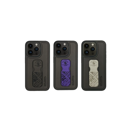 Santa Barbara Polo Racquet Club Apple iPhone 15 Pro Max Blaise Stand Kapak - Mor