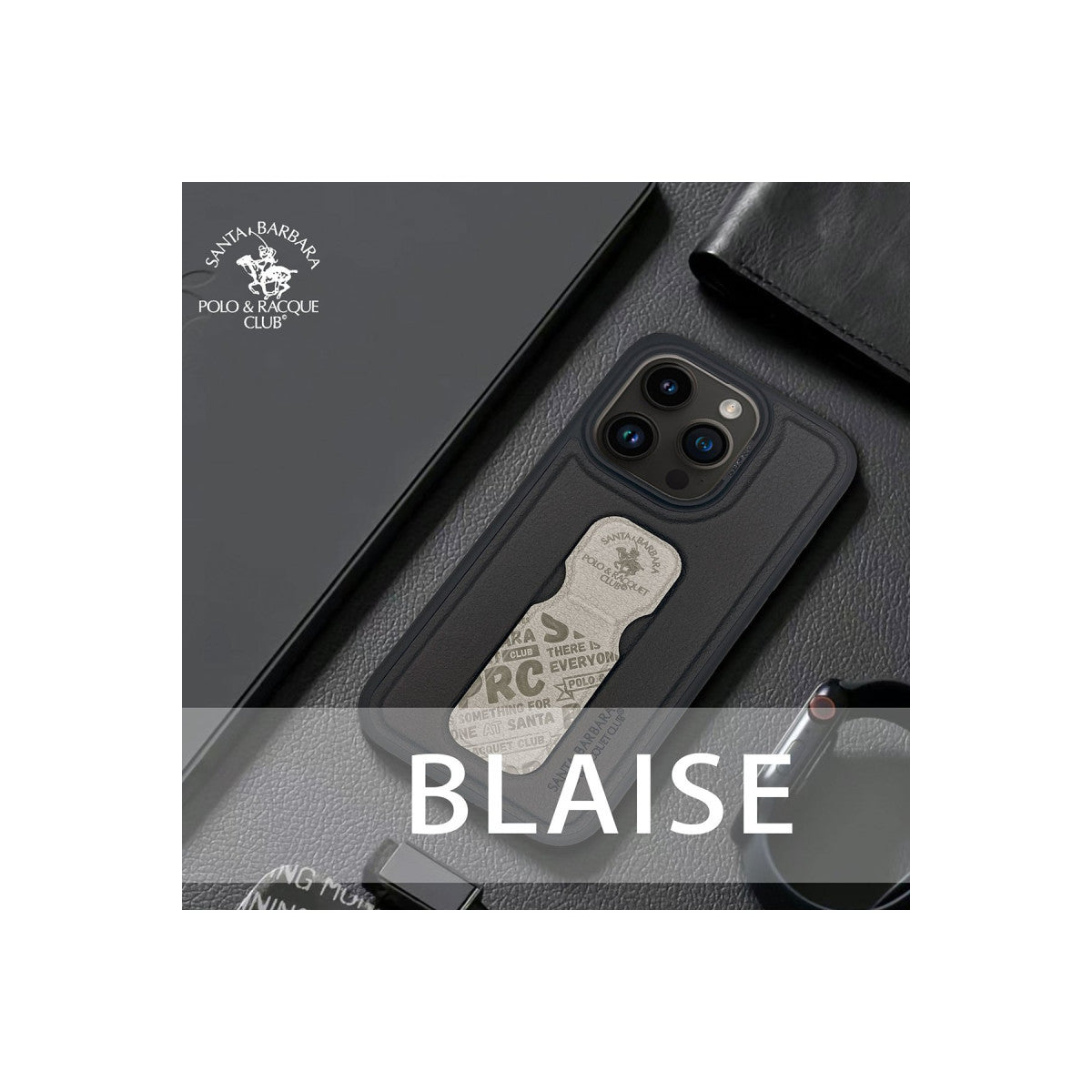 Santa Barbara Polo Racquet Club Apple iPhone 15 Pro Max Blaise Stand Kapak