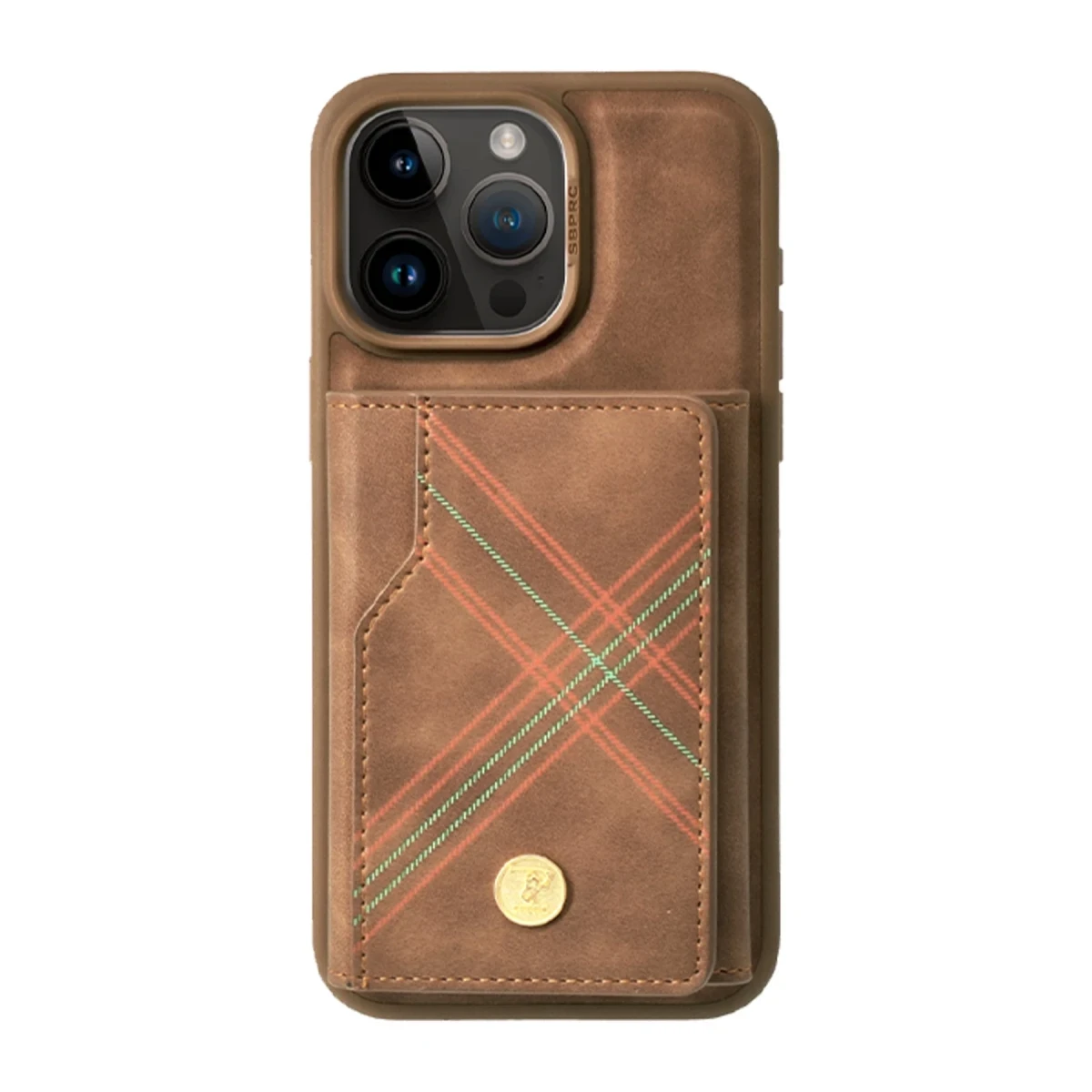 Santa Barbara Polo Racquet Club Apple iPhone 15 Pro Max Burke Manyetik Cüzdanlı Kapak - Kahverengi