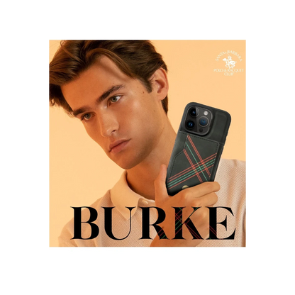 Santa Barbara Polo Racquet Club Apple iPhone 15 Pro Max Burke Manyetik Cüzdanlı Kapak - Kahverengi