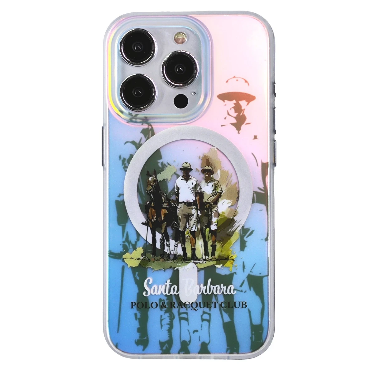 Santa Barbara Polo Racquet Club Apple iPhone 15 Pro Max Carter Magsafe Kapak - Standing