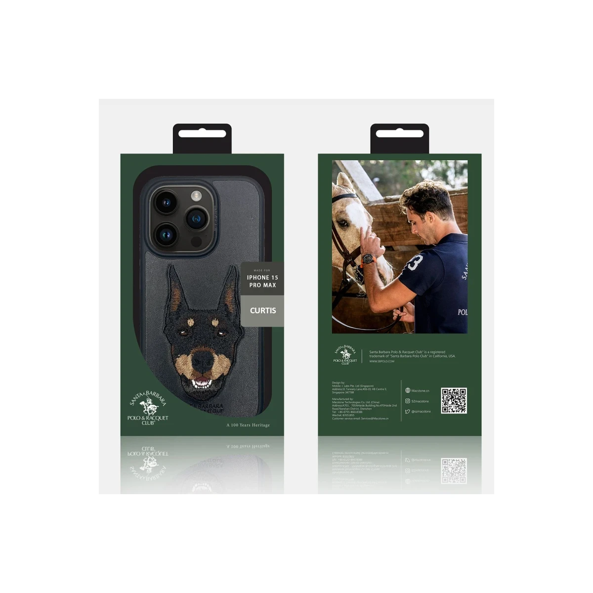 Santa Barbara Polo Racquet Club Apple iPhone 15 Pro Max Curtis Kapak - Kırmızı