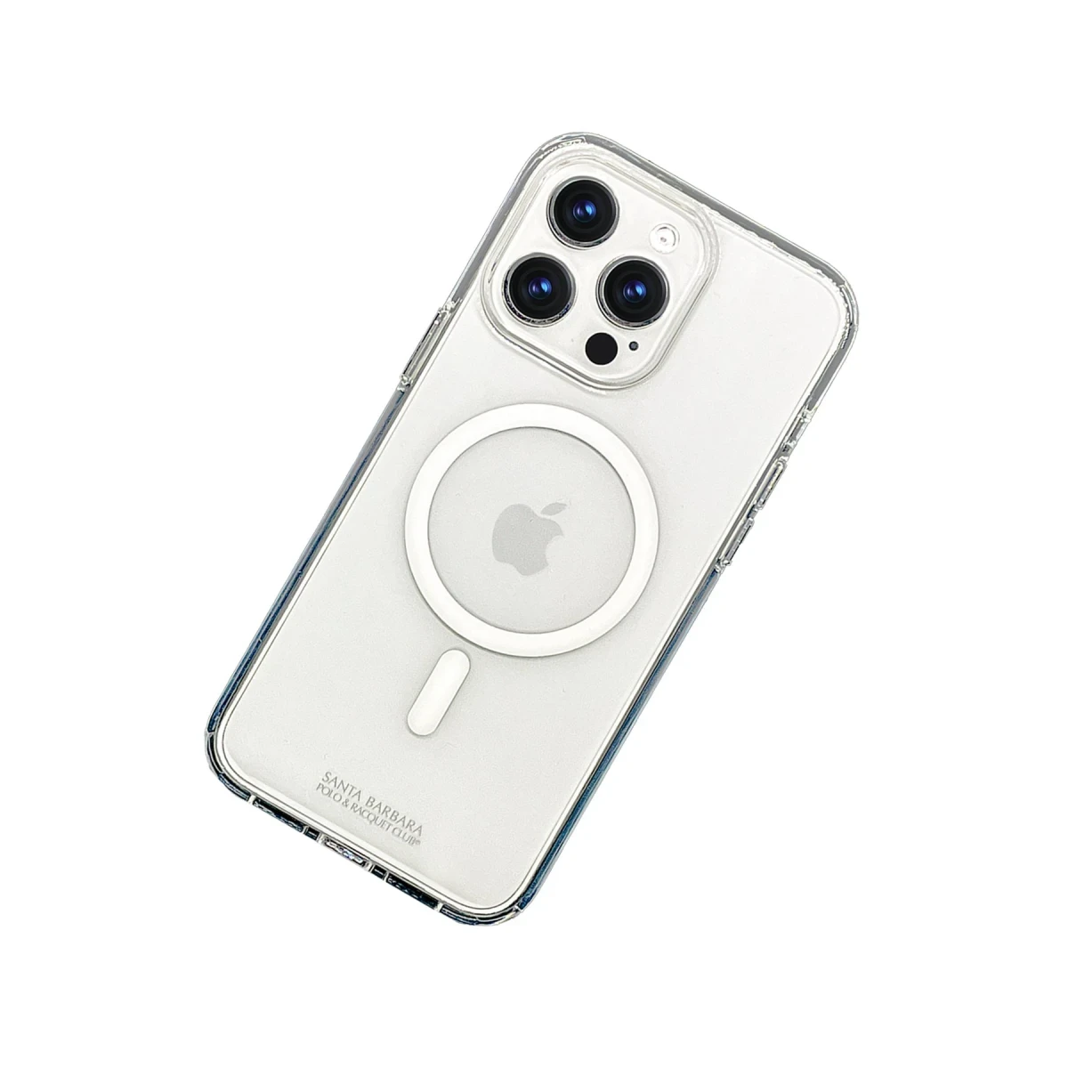 Santa Barbara Polo Racquet Club Apple iPhone 15 Pro Max Gleen Magsafe Şeffaf Kapak - Şeffaf