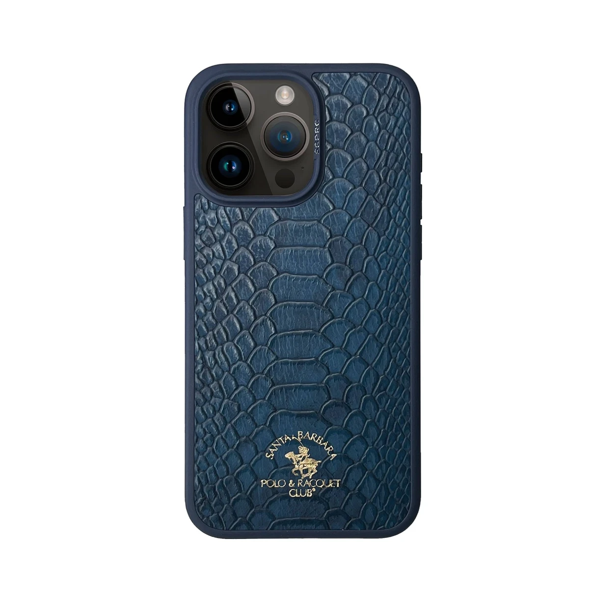 Santa Barbara Polo Racquet Club Apple iPhone 15 Pro Max Knight Deri Kapak - Lacivert