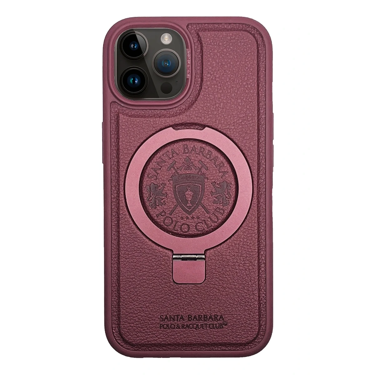 Santa Barbara Polo Racquet Club Apple iPhone 15 Pro Max Primo Magsafe Stand Kapak - Kırmızı