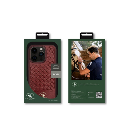Santa Barbara Polo Racquet Club Apple iPhone 15 Pro Max Ravel Deri Kapak - Titan Gri