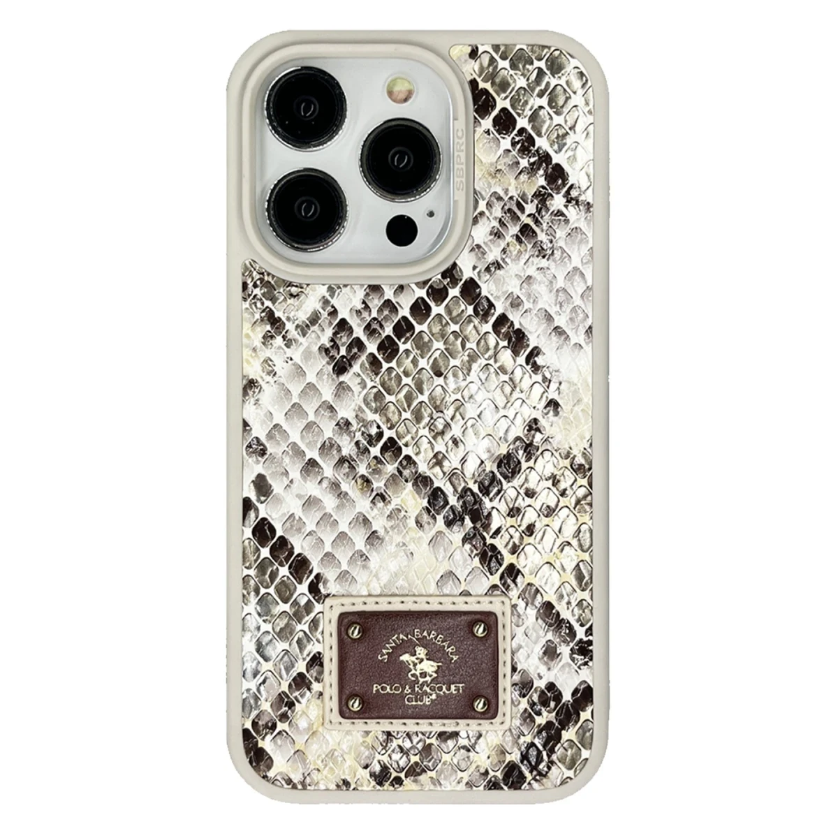 Santa Barbara Polo Racquet Club Apple iPhone 15 Pro Max Sagar Magsafe Kapak - Bej