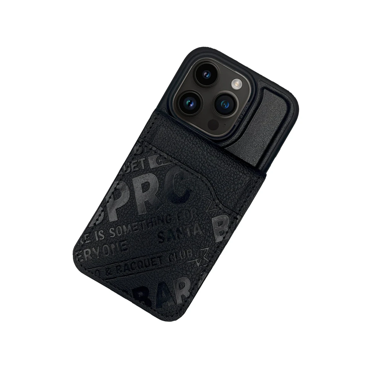 Santa Barbara Polo Racquet Club Apple iPhone 15 Pro Max Timothy Cüzdanlı Standlı Kapak - Siyah