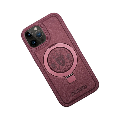 Santa Barbara Polo Racquet Club Apple iPhone 15 Pro Primo Magsafe Stand Kapak - Kırmızı