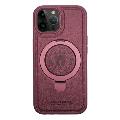 Santa Barbara Polo Racquet Club Apple iPhone 15 Pro Primo Magsafe Stand Kapak - Kırmızı