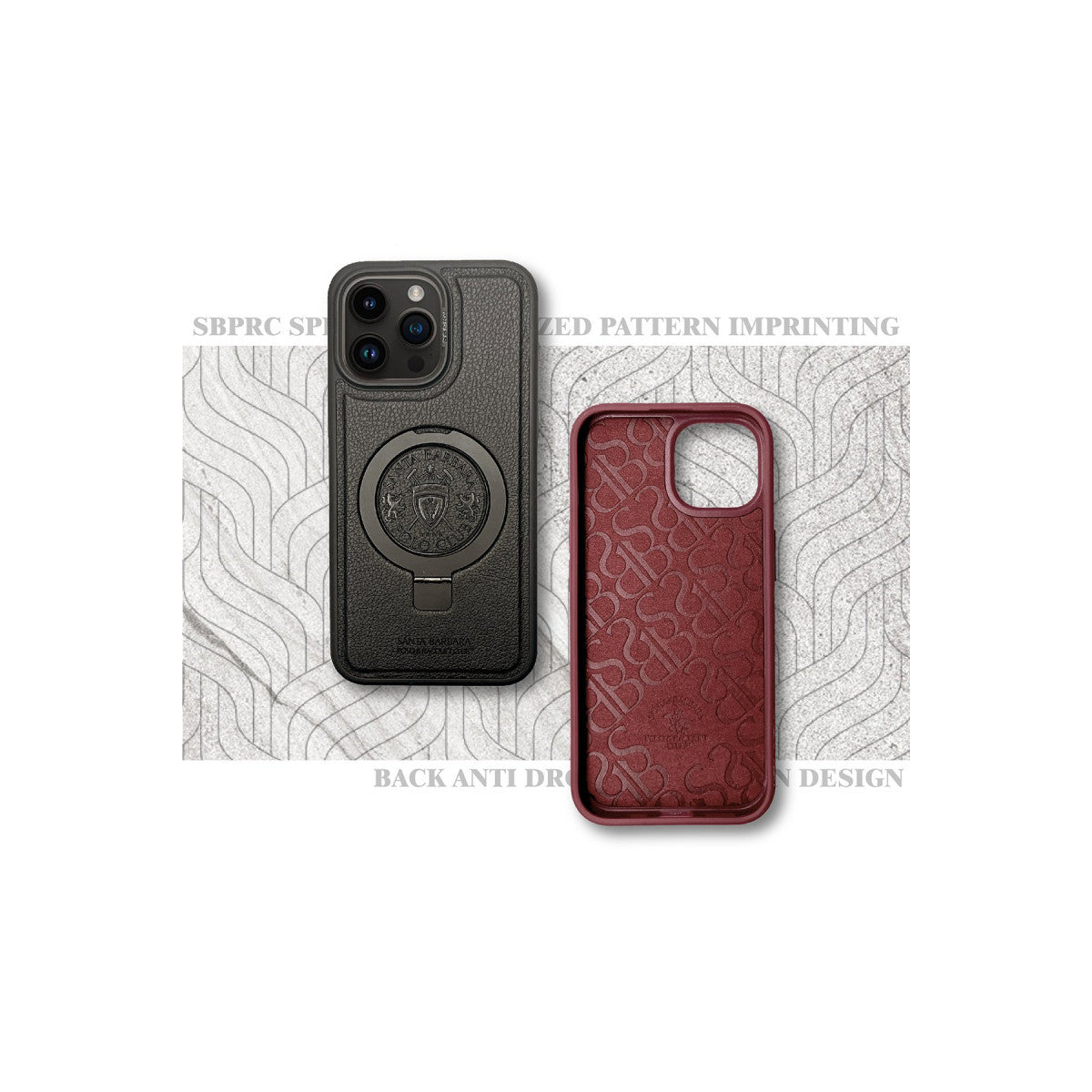 Santa Barbara Polo Racquet Club Apple iPhone 15 Pro Primo Magsafe Stand Kapak