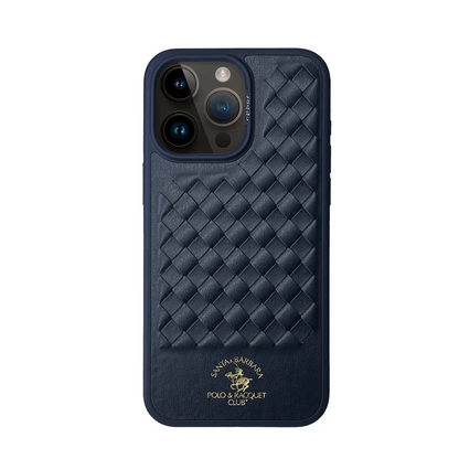 Santa Barbara Polo Racquet Club Apple iPhone 15 Pro Ravel Deri Kapak - Lacivert