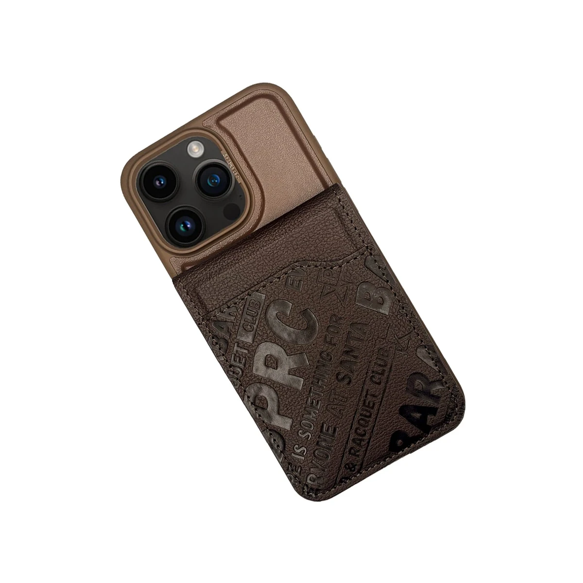 Santa Barbara Polo Racquet Club Apple iPhone 15 Pro Timothy Cüzdanlı Standlı Kapak - Kahverengi