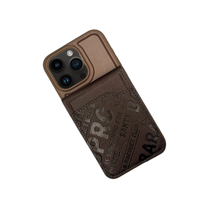 Santa Barbara Polo Racquet Club Apple iPhone 15 Pro Timothy Cüzdanlı Standlı Kapak - Kahverengi