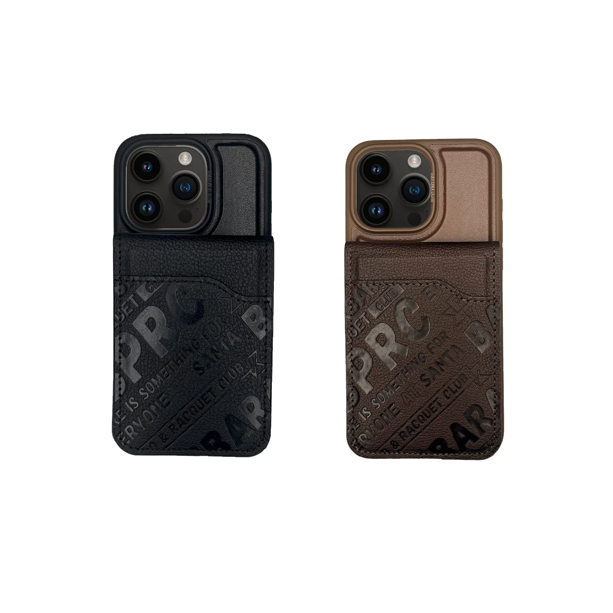 Santa Barbara Polo Racquet Club Apple iPhone 15 Pro Timothy Cüzdanlı Standlı Kapak - Kahverengi