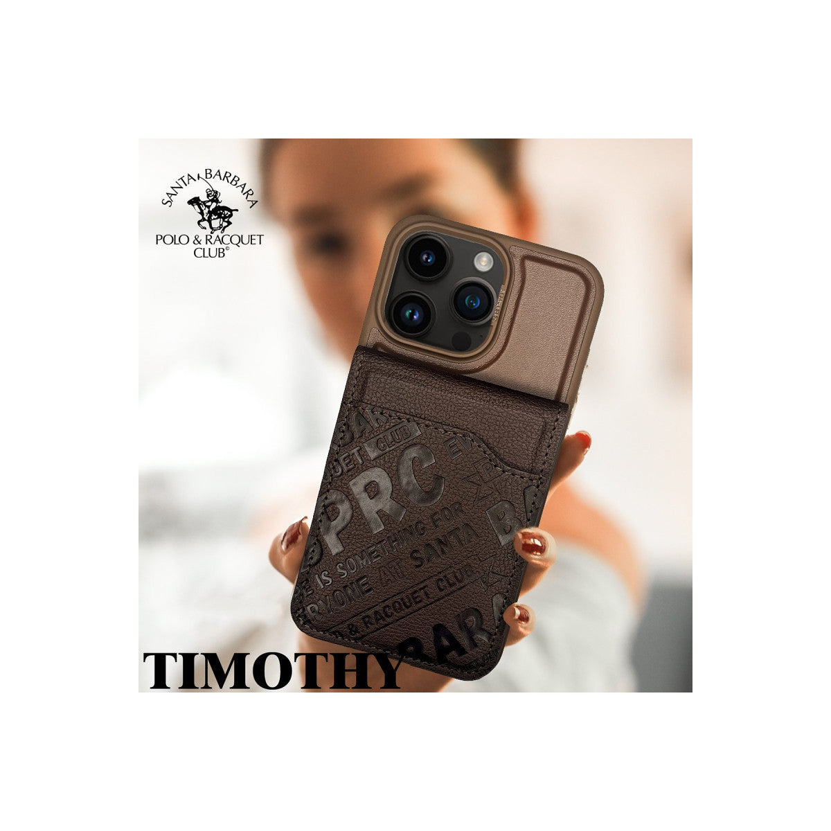 Santa Barbara Polo Racquet Club Apple iPhone 15 Pro Timothy Cüzdanlı Standlı Kapak