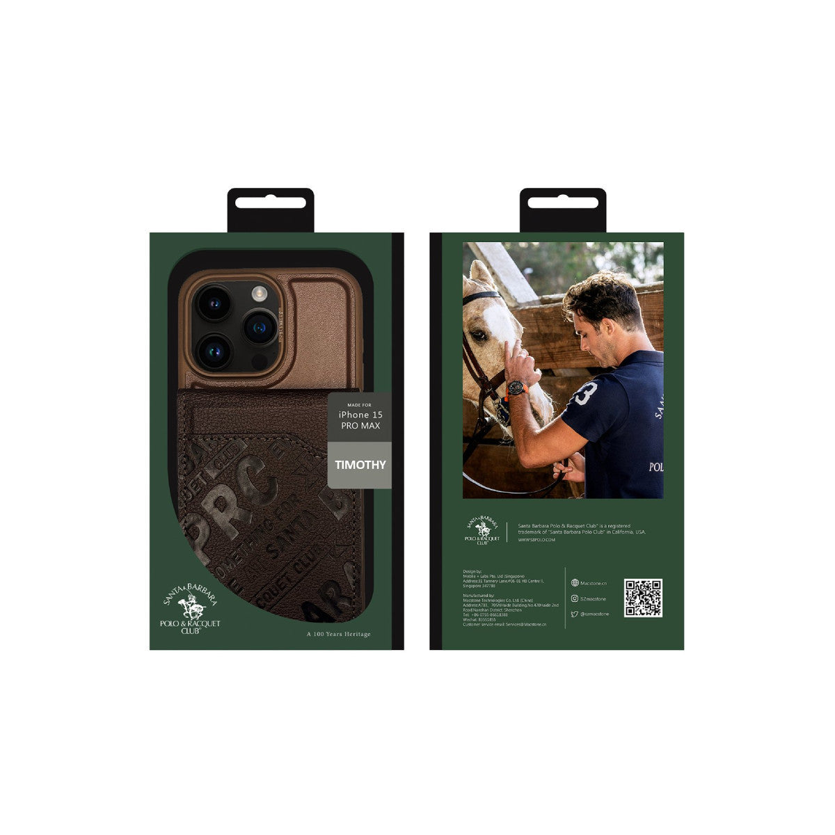 Santa Barbara Polo Racquet Club Apple iPhone 15 Pro Timothy Cüzdanlı Standlı Kapak