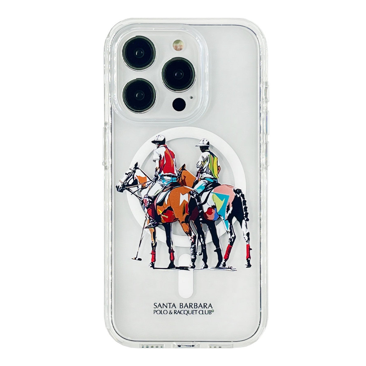 Santa Barbara Polo Racquet Club Apple iPhone 15 Pro Willie Şeffaf Magsafe Kapak