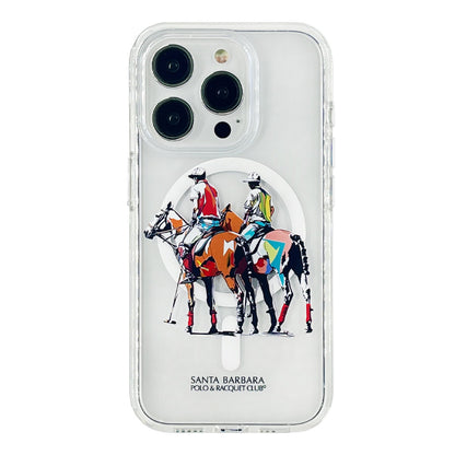 Santa Barbara Polo Racquet Club Apple iPhone 15 Pro Willie Şeffaf Magsafe Kapak