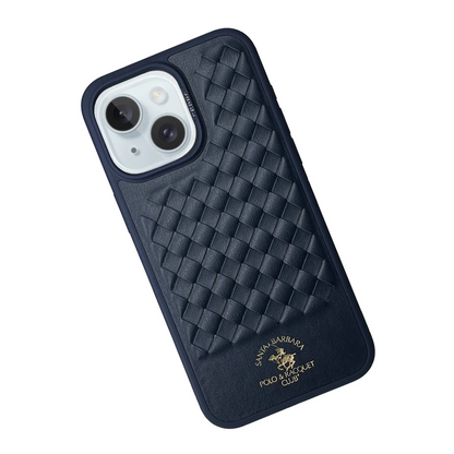 Santa Barbara Polo Racquet Club Apple iPhone 15 Ravel Deri Kapak - Lacivert
