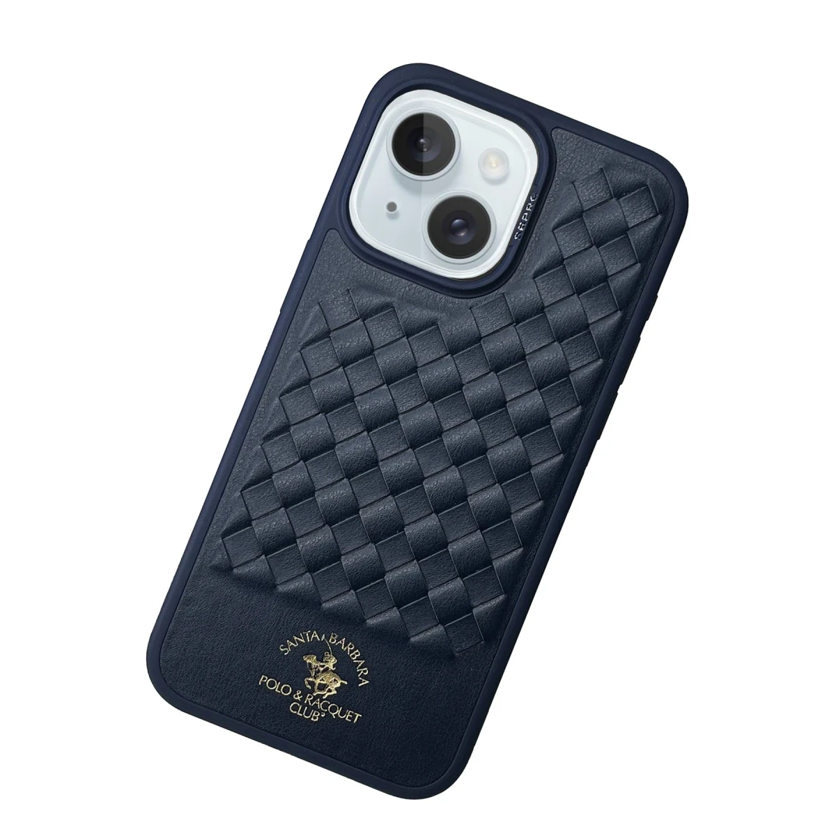 Santa Barbara Polo Racquet Club Apple iPhone 15 Ravel Deri Kapak - Lacivert