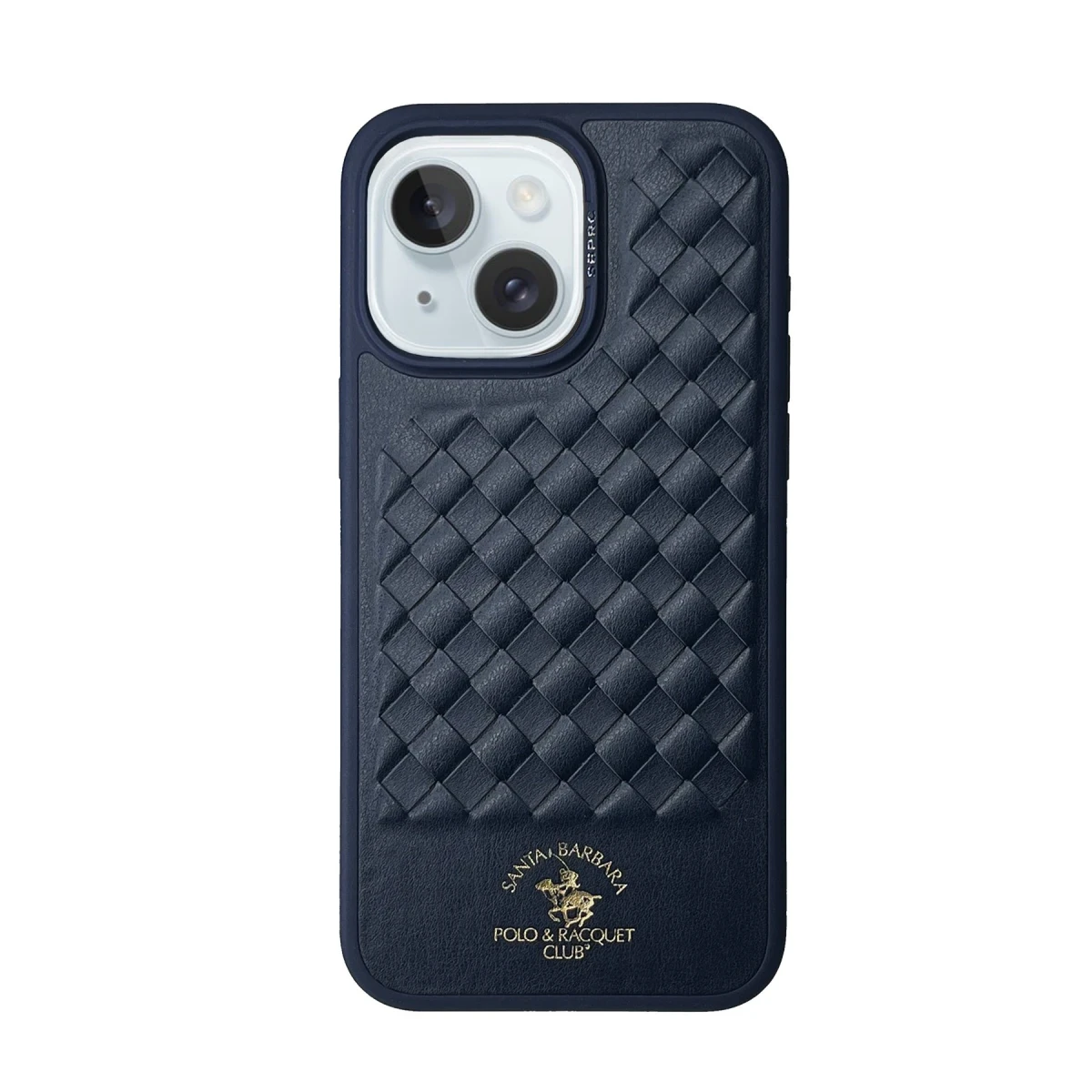 Santa Barbara Polo Racquet Club Apple iPhone 15 Ravel Deri Kapak - Lacivert