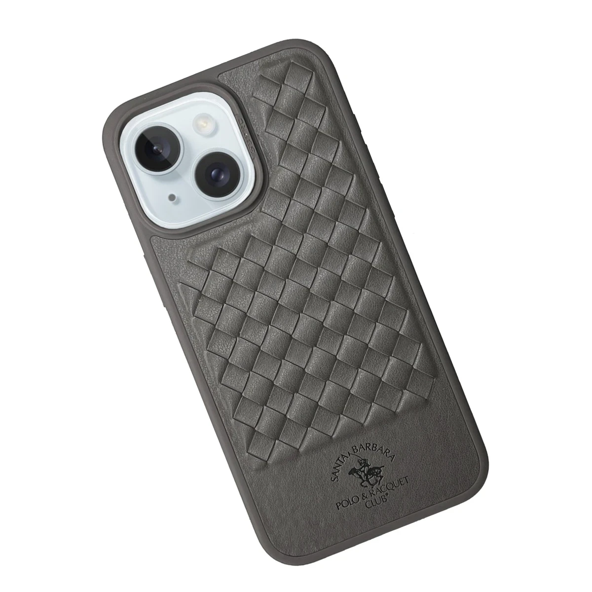 Santa Barbara Polo Racquet Club Apple iPhone 15 Ravel Deri Kapak - Titan Gri