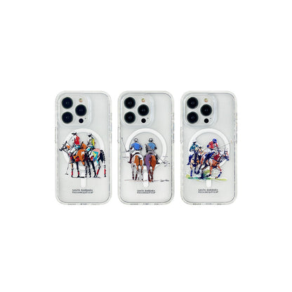 Santa Barbara Polo Racquet Club Apple iPhone 15 Willie Şeffaf Magsafe Kapak
