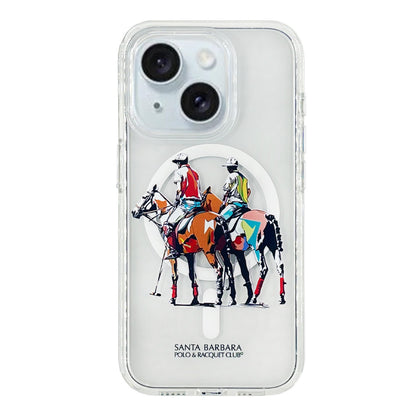 Santa Barbara Polo Racquet Club Apple iPhone 15 Willie Şeffaf Magsafe Kapak