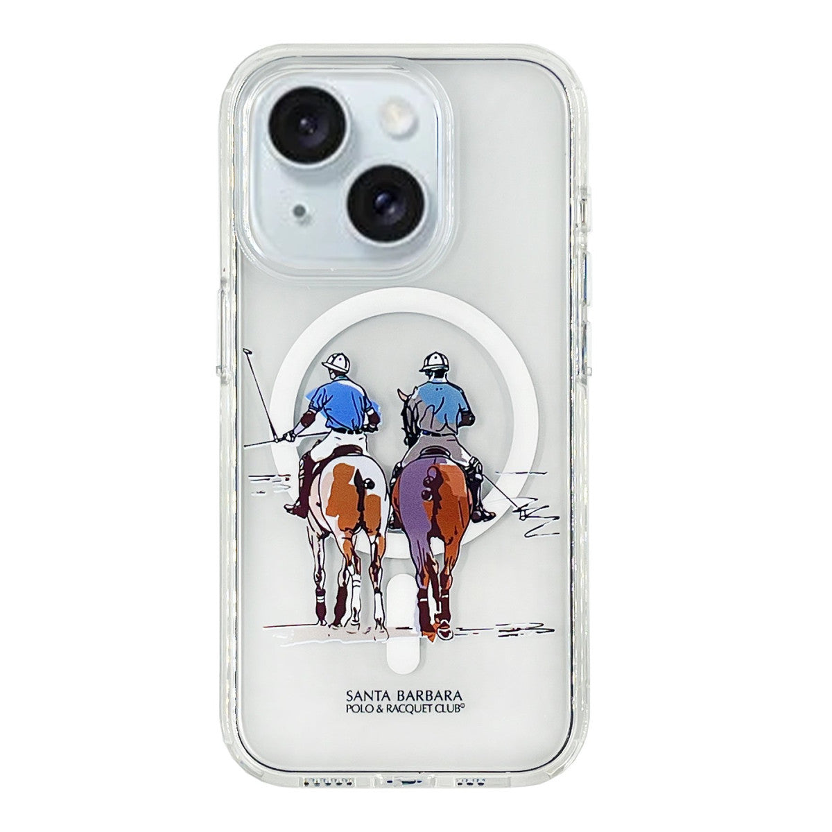 Santa Barbara Polo Racquet Club Apple iPhone 15 Willie Şeffaf Magsafe Kapak