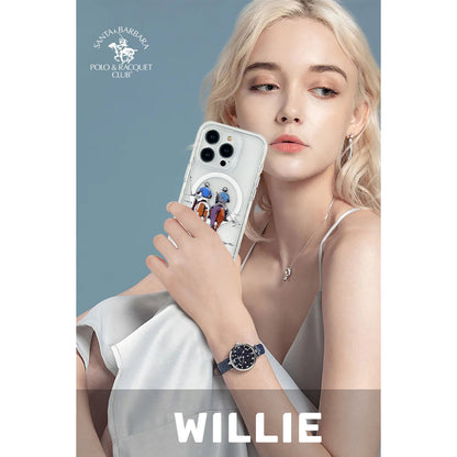 Santa Barbara Polo Racquet Club Apple iPhone 15 Willie Şeffaf Magsafe Kapak