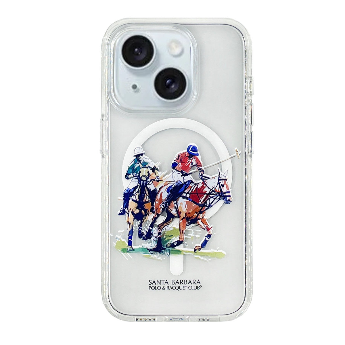 Santa Barbara Polo Racquet Club Apple iPhone 15 Willie Şeffaf Magsafe Kapak