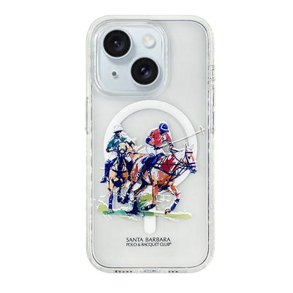 Santa Barbara Polo Racquet Club Apple iPhone 15 Willie Şeffaf Magsafe Kapak