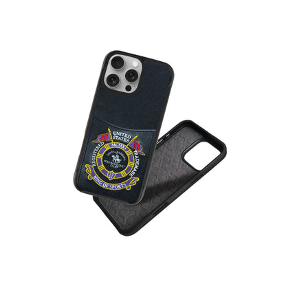 Santa Barbara Polo Racquet Club Apple iPhone 16 Abner İçi Süet Nakış Desenli Kartvizitli Kılıf